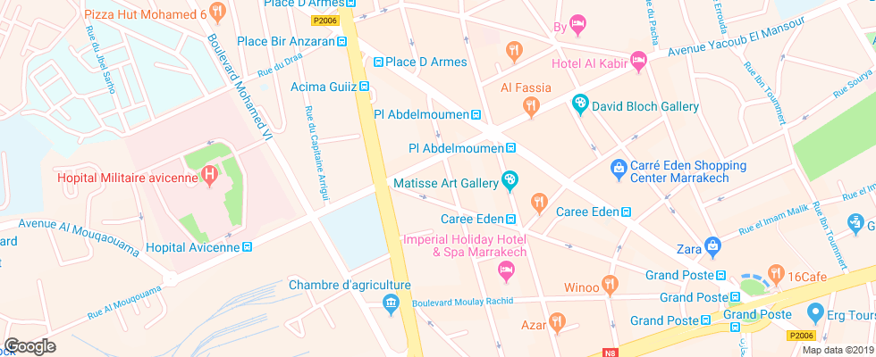 Отель Amalay на карте Марокко