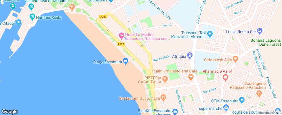 Отель Atlas Essaouira & Spa на карте Марокко