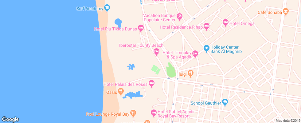 Отель Iberostar Founty Beach на карте Марокко