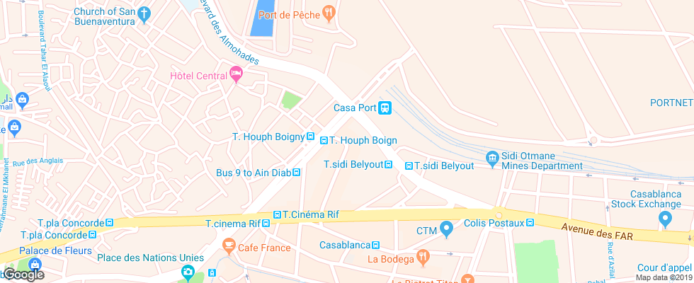 Отель Ibis Casa City Center на карте Марокко