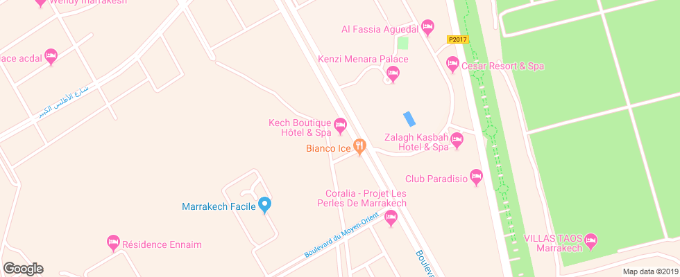Отель Kech Boutique Hotel & Spa на карте Марокко