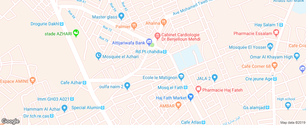 Отель Le Zenith Hotel & Spa на карте Марокко