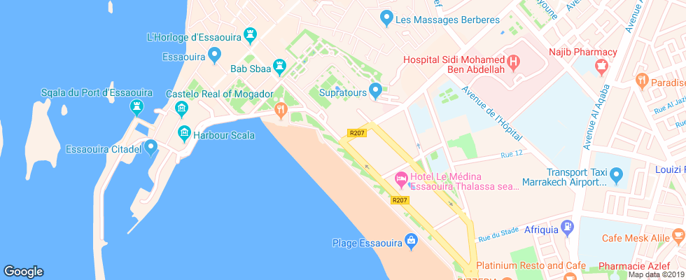 Отель Mumtaz Mahal на карте Марокко
