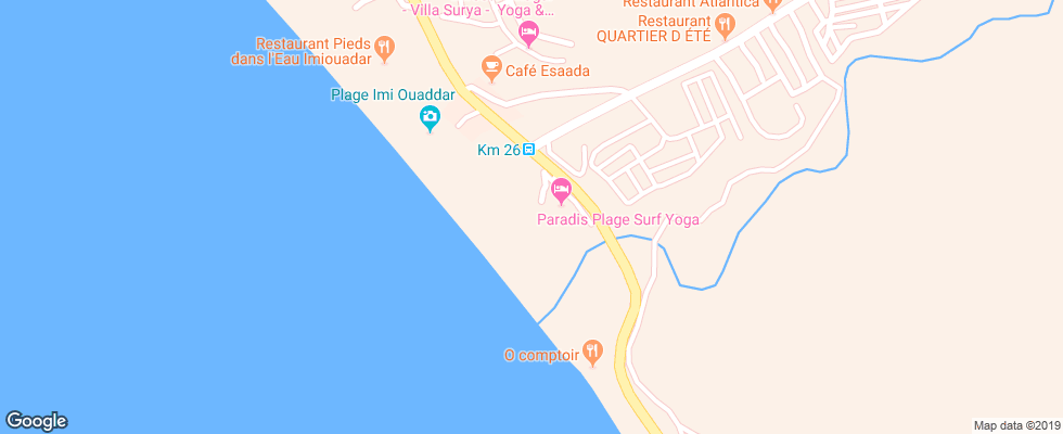 Отель Paradis Plage на карте Марокко