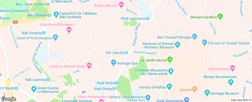 Отель Riad Alida на карте Марокко