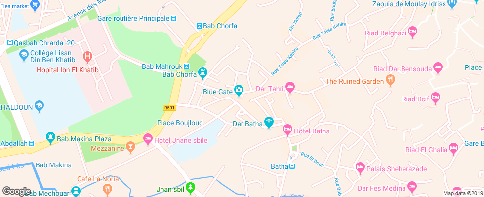 Отель Riad El Amine Apt на карте Марокко
