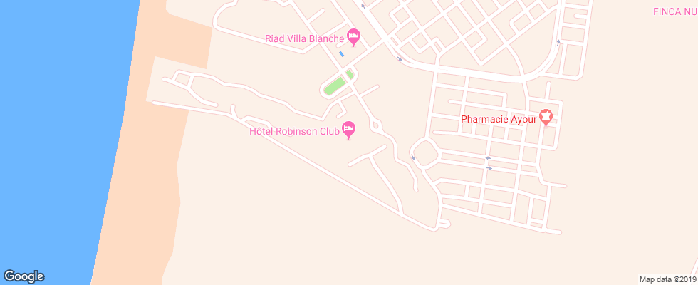 Отель Robinson Club на карте Марокко