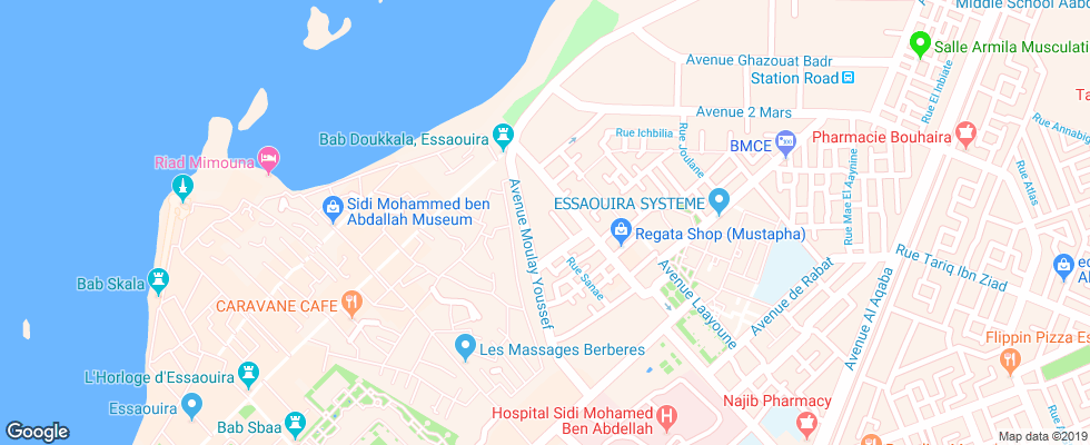 Отель Ryad Mogador на карте Марокко
