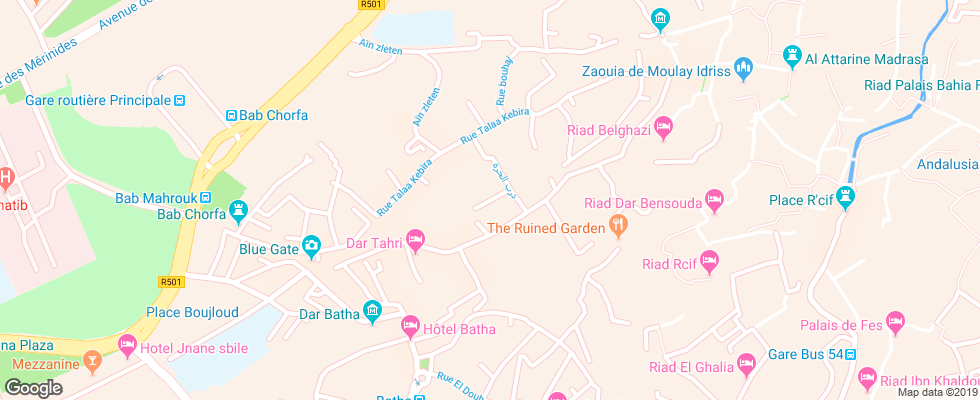 Отель Ryad Salama на карте Марокко