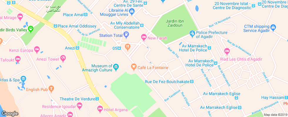 Отель Studiotel Afoud на карте Марокко