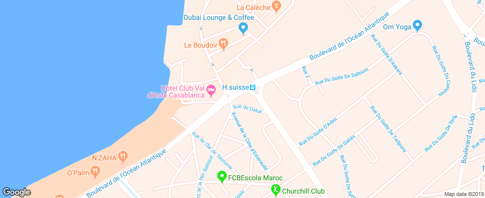 Отель Suisse на карте Марокко