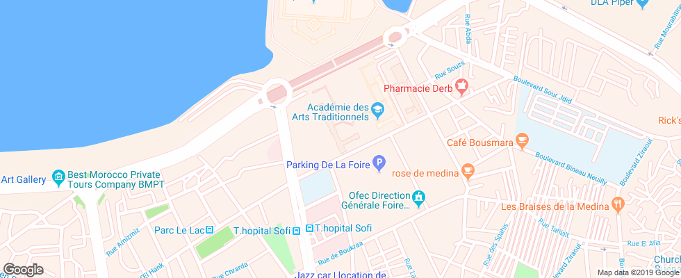 Отель Val Danfa на карте Марокко