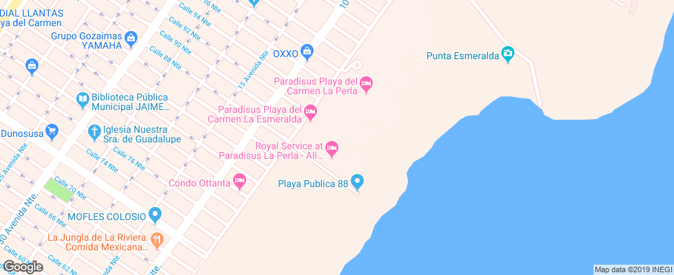 Отель Family Concierge At Paradisus La Esmeralda на карте Мексики