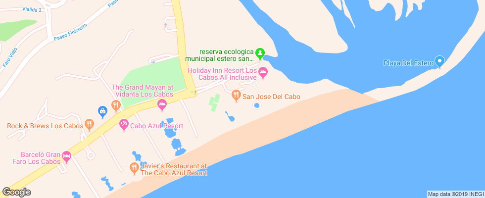 Отель Holiday Inn Resort Los Cabos на карте Мексики