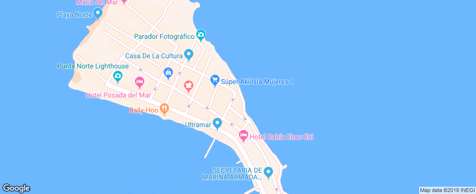 Отель Roca Mar Hotel на карте Мексики