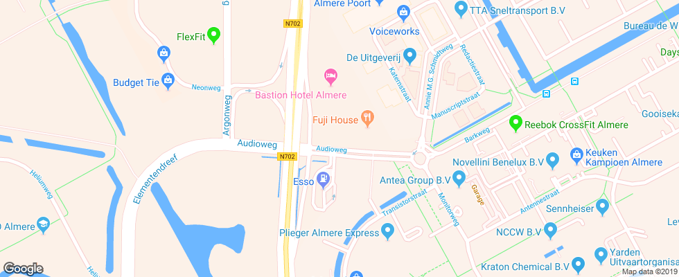 Отель Bastion Hotel Almere на карте Нидерланд
