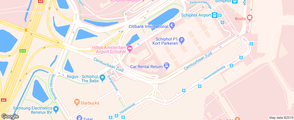 Отель Hilton Amsterdam Airport Schiphol Hotel на карте Нидерланд