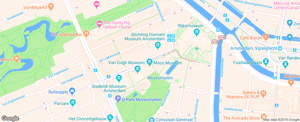 Отель Max Brown Museum Square на карте Нидерланд