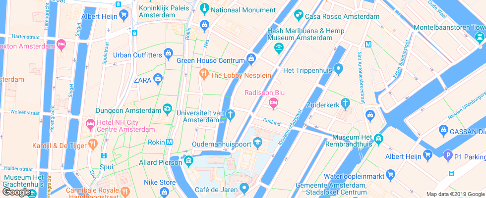 Отель Sofitel Legend The Grand Amsterdam на карте Нидерланд