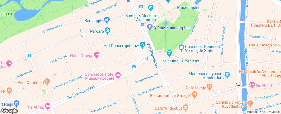 Отель Trianon на карте Нидерланд
