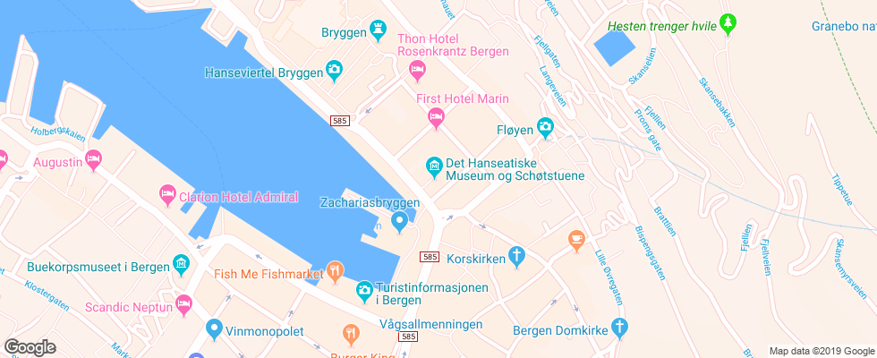 Отель First Hotel Marin на карте Норвегии