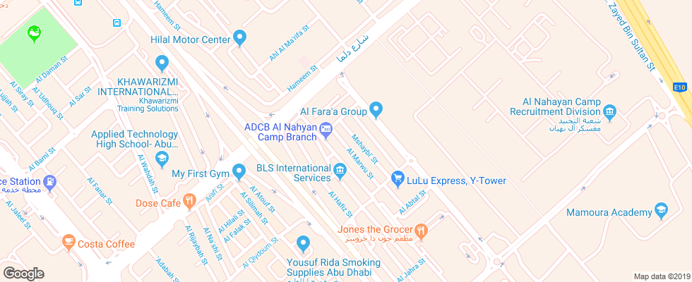 Отель Al Diar Sawa Hotel Apartments на карте ОАЭ