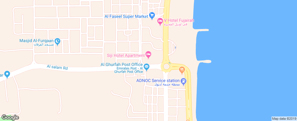 Отель Al Diar Siji Apartments на карте ОАЭ