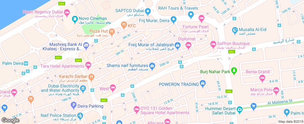 Отель Al Farej на карте ОАЭ