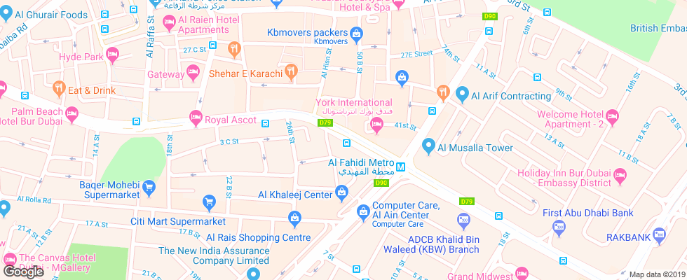 Отель Al Jawhara Apartments на карте ОАЭ