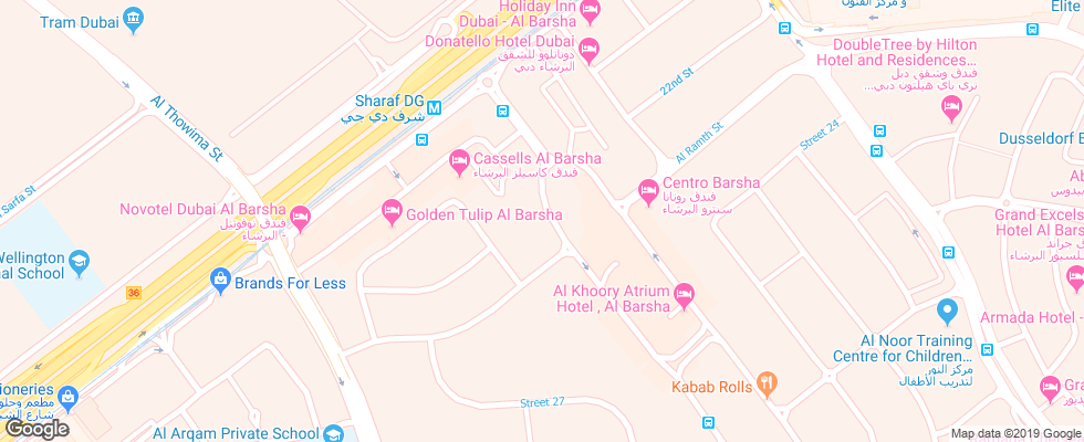 Отель Al Khoory Hotel Apartments на карте ОАЭ