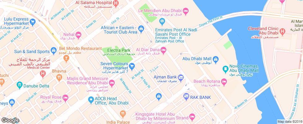 Отель Al Manzel Hotel Apartments на карте ОАЭ