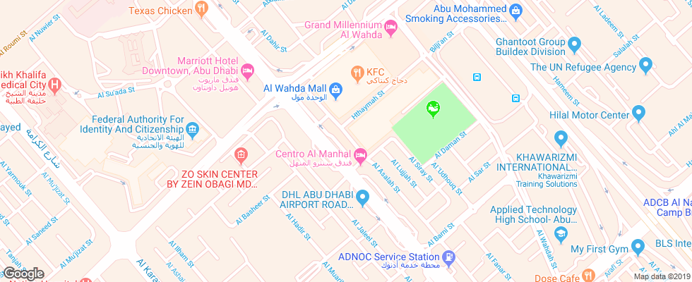 Отель Al Rawda Arjaan на карте ОАЭ