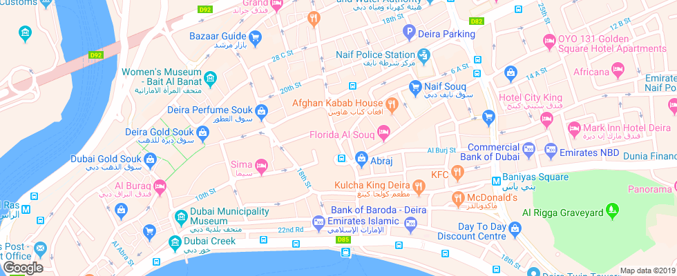 Отель Al Sabkha на карте ОАЭ