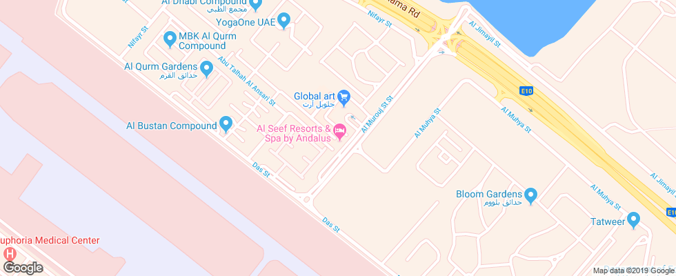 Отель Al Seef Resort & Spa By Andalus на карте ОАЭ