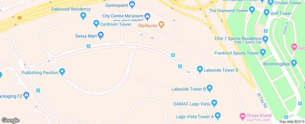 Отель Aloft Me Aisam на карте ОАЭ
