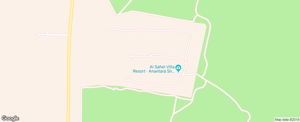 Отель Anantara Al Sahel Villas на карте ОАЭ