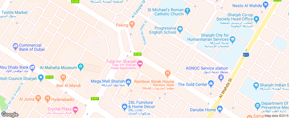Отель Arbella Boutique на карте ОАЭ
