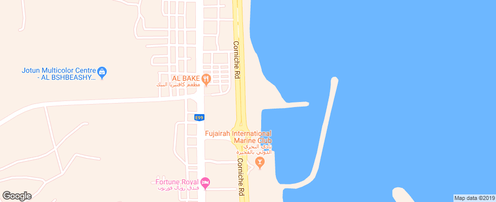 Отель Blue Diamond Alsalam Resort на карте ОАЭ