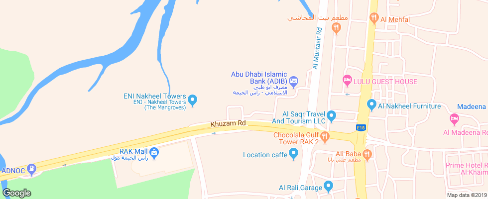 Отель Capital Hotel на карте ОАЭ