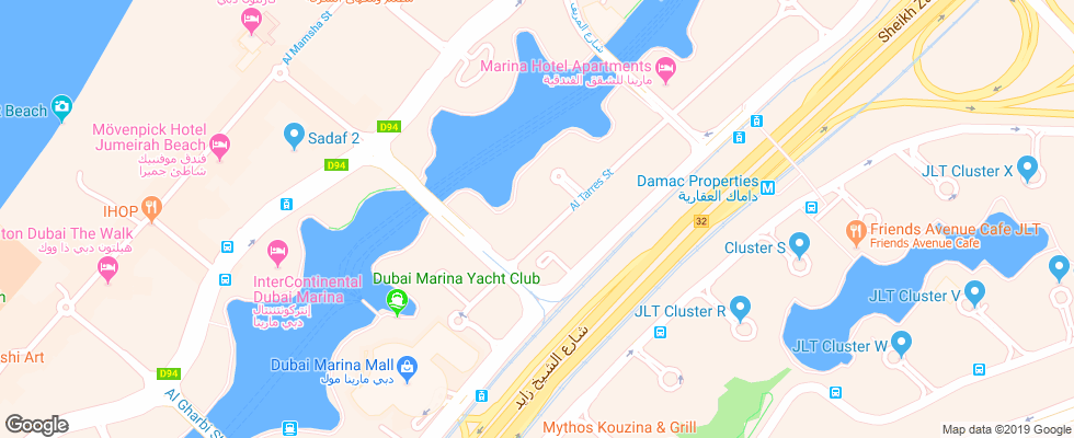 Отель City Premiere Marina Hotel Apartments на карте ОАЭ