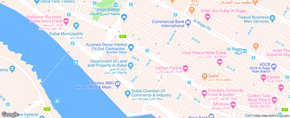Отель Clover Creek Apart на карте ОАЭ
