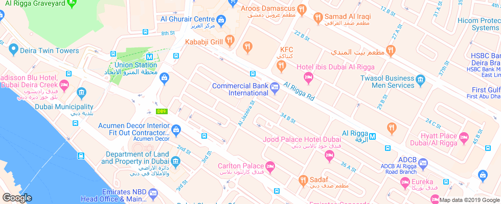 Отель Dream Land на карте ОАЭ