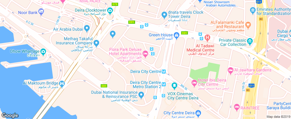 Отель Flora Park Hotel Apartments на карте ОАЭ