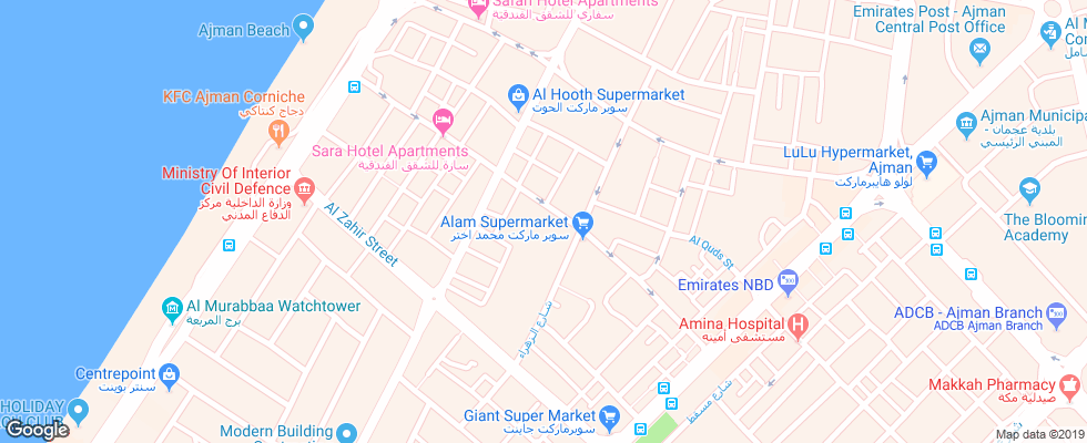Отель Habib Hotel Apartment на карте ОАЭ