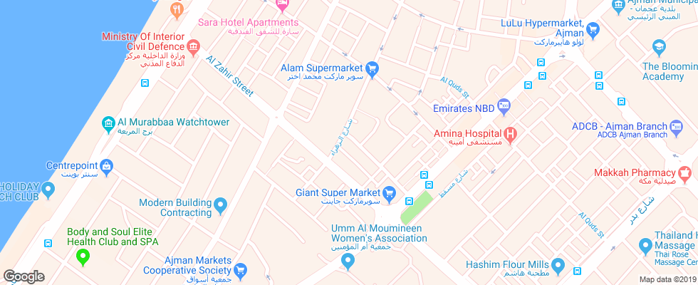 Отель Hamiltn Hotel Apartments на карте ОАЭ