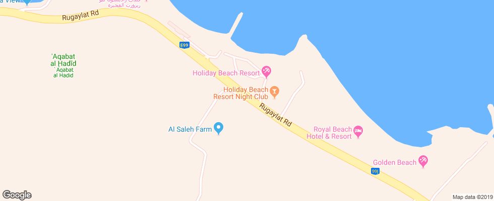 Отель Holiday Beach Motel на карте ОАЭ