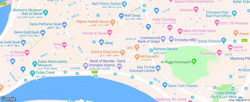 Отель Landmark Hotel Baniyas на карте ОАЭ