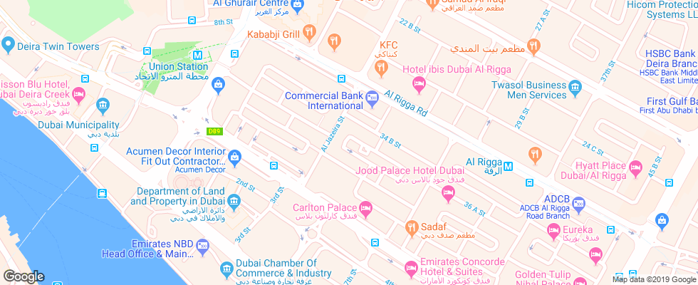 Отель Lords Apartments на карте ОАЭ