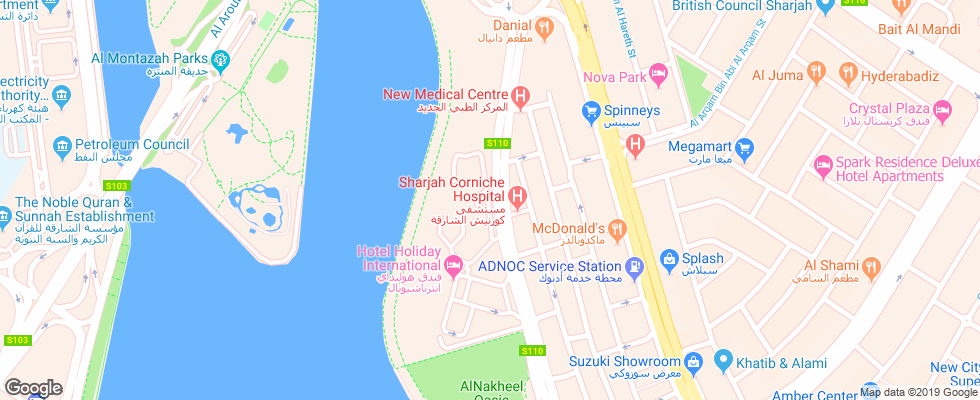 Отель Marbella Resort на карте ОАЭ