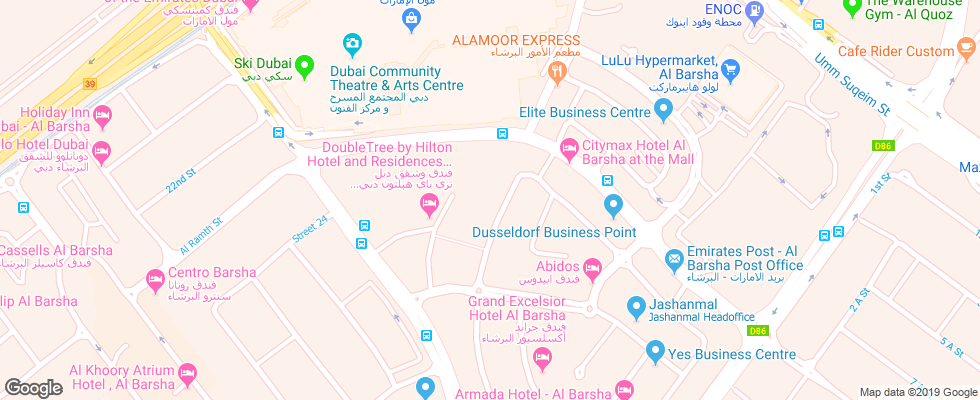 Отель Najd Hotel Apartment на карте ОАЭ